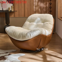 Medieval style rotating nest chair single sofa chair living room balcony home light luxury leisure