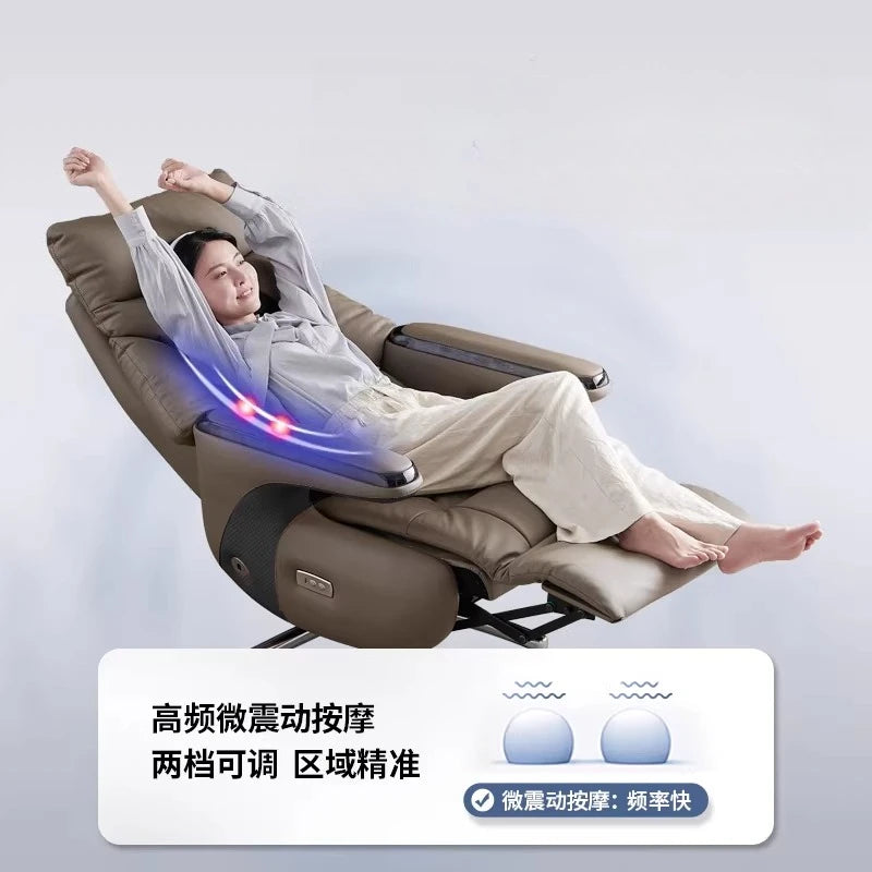 Smart Electric Executive Office Chair with Ventilation - Reclining Massage CEO Chair for Home Professional Use Furniture JT40