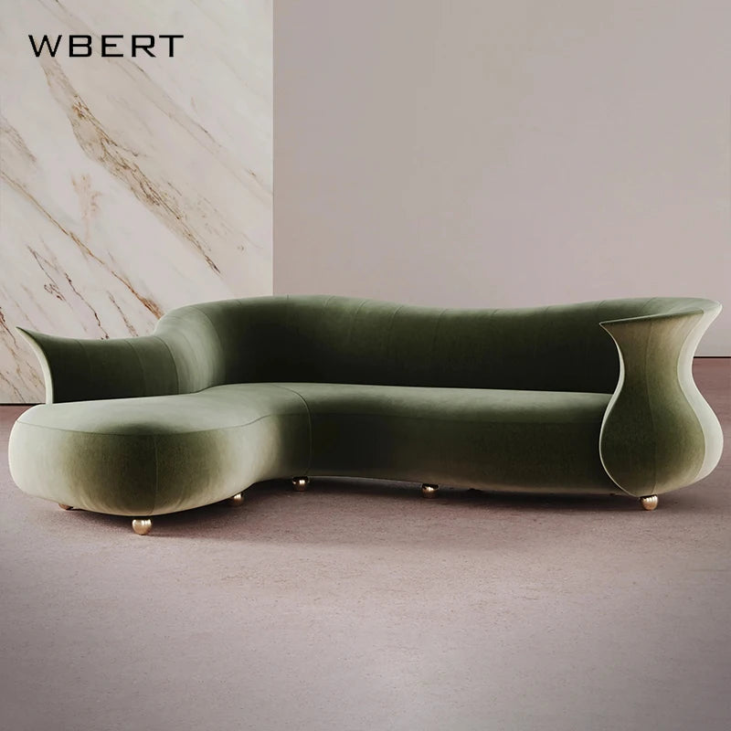 Wbert Nordic Design Master New Product Set Of Personality Art Sofa For Hotel Villa Lobby Curved Reception And Leisure Use