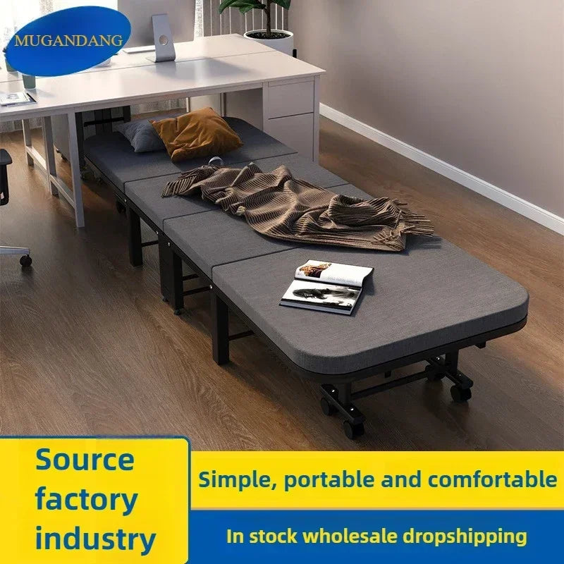 Rollaway bed Single office lunch break bed Nap bed Portable retractable hidden escort bed Rollaway bed Camp bed