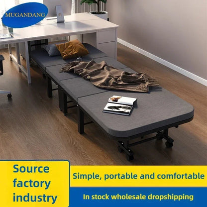 Rollaway bed Single office lunch break bed Nap bed Portable retractable hidden escort bed Rollaway bed Camp bed