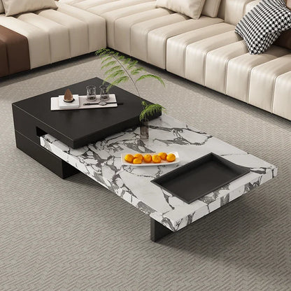SS Italian Unique Coffee Table Luxury Nordic Living Room Modern Side Table Minimalist Center Writing Mesa Auxiliar Home Furnitur