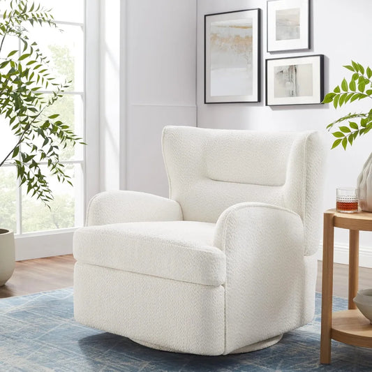 Swivel Accent Chair,Modern 31.50 Upholstered Armchair, Comfy Accent Chair for Living Room,Bedroom, Corner, Reading