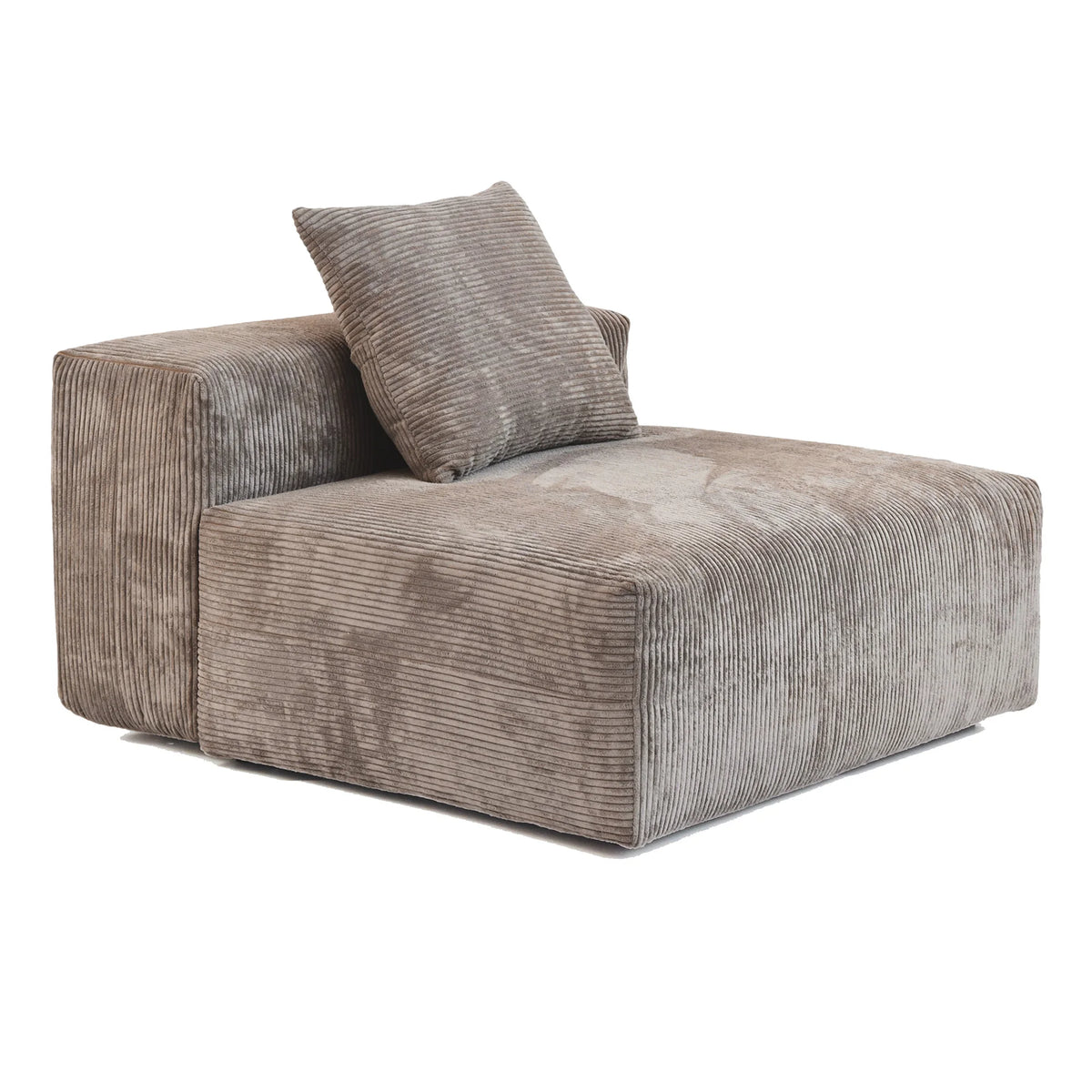 Sdorens 141.73'' L Shape Sectional Sofa Corduroy Fabric Couches Oversized 3 Seater Couch with 1 Ottomans for Living Room Set