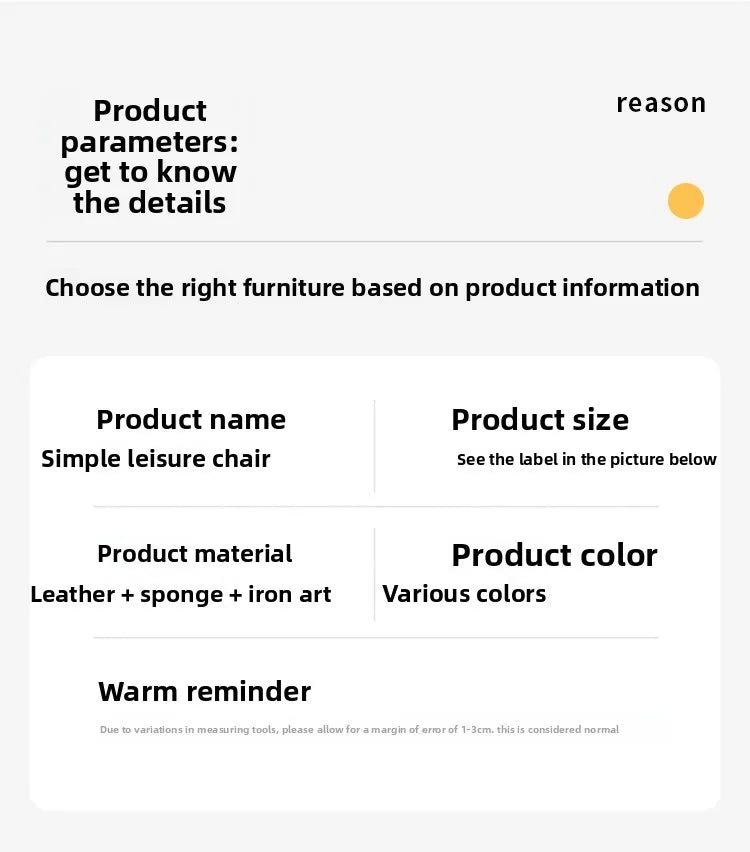 Modern Accent Chair Ergonomic Lounge Chair with Carbon Steel Frame Breathable Comfort for Living Room Bedroom Office Cafe