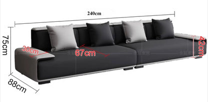 / Customizable Modern Concise Style Office Reception Waiting Sofa Set Leather Reclining Sofa