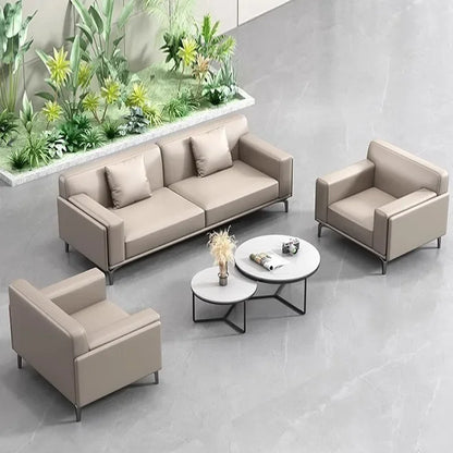 Office sofa, business reception meeting room, simple and modern office sofa, coffee table combination for rest
