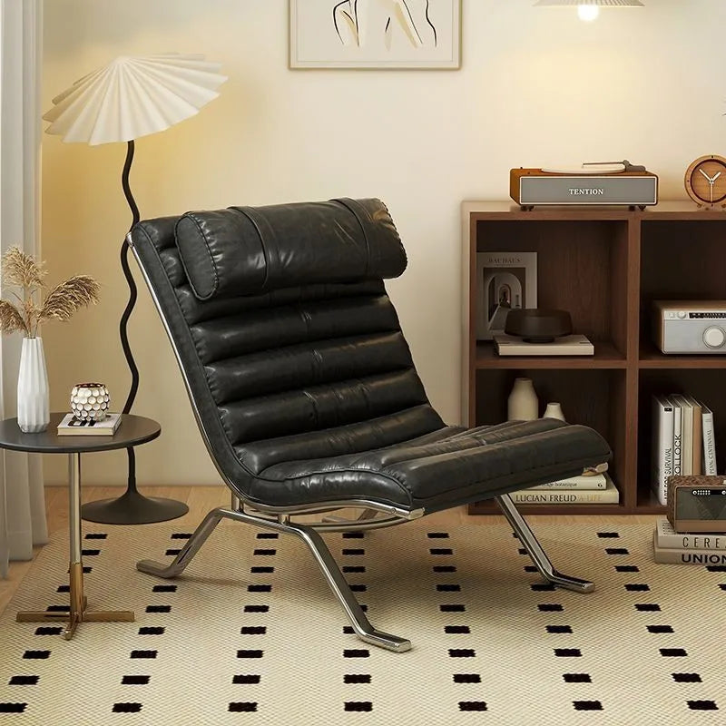 MOMO Sofa Chair Minimalist Light Luxury Senior Sense Of Living Room Antique Style Designer Sofa Chair Lazy Leisure Lounge Chair
