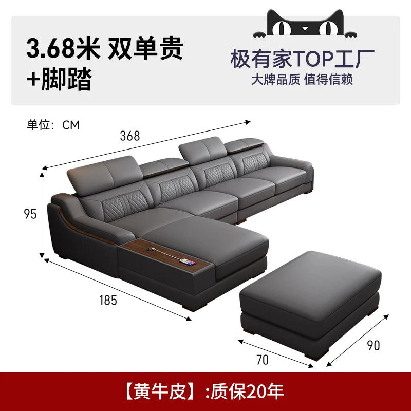 Genuine Leather Modern Sofas Luxury Recliner Comfortable Relax Armchairs Sofas Bedrooms Lazy Sillas Para Sala De Estar Furniture