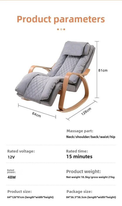 Newly Upgraded Multifunctional Massage Chair with Roller Heating and Vibration Full Body Massage Lounge Chair Recliner Chair