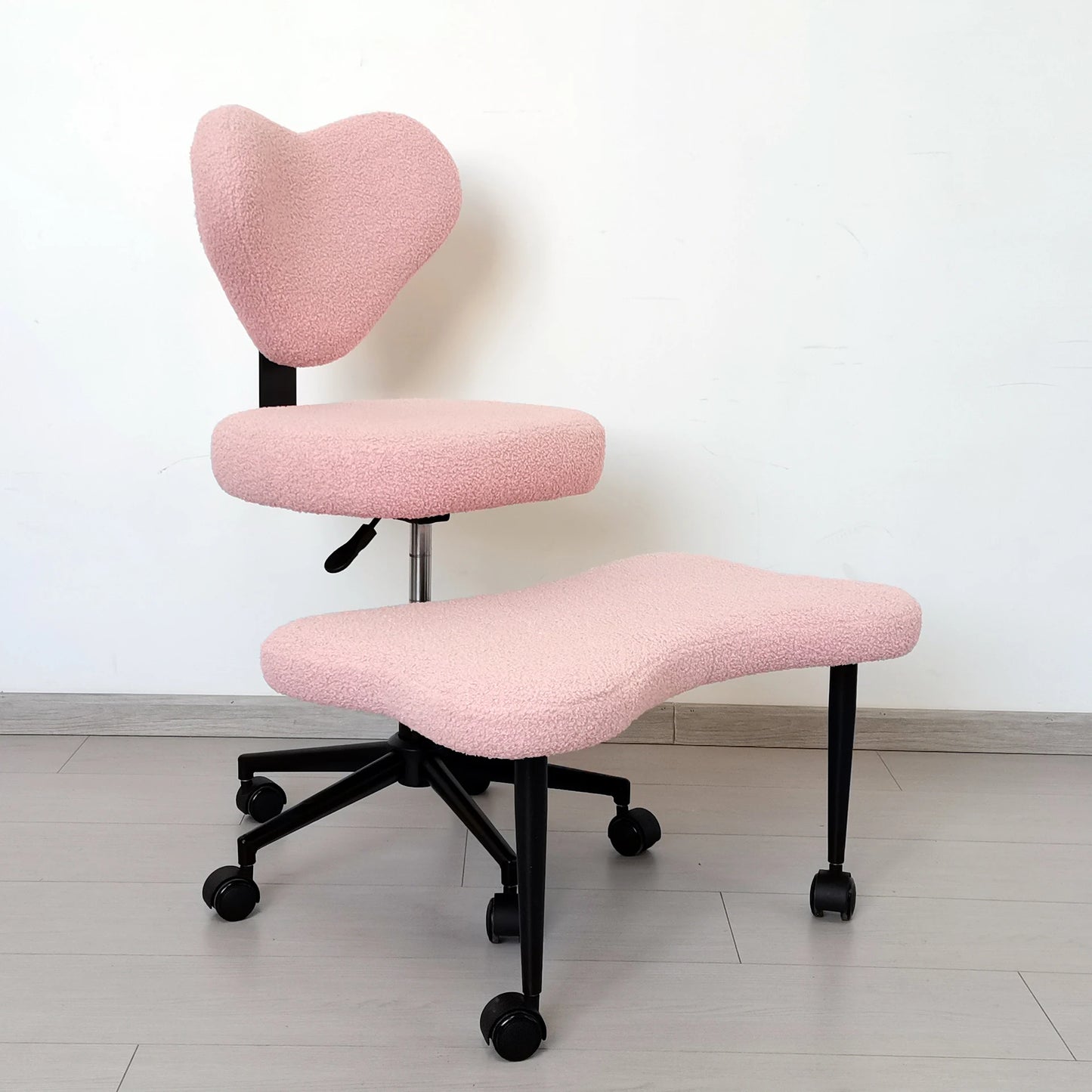 Cross Leg Chair - Meditation Chair with Wheels, ADHD Chair, Height Adjustable Seat, Adjustable Footstool