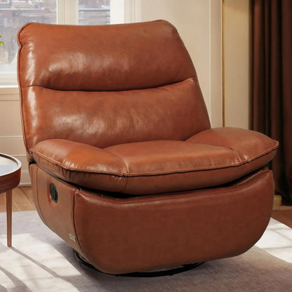 XRC7 Swivel Rocker Recliner Chair, 360° Swivel Oversized Armless Recliner with Oeko-TEX Certified Three-Proof, Customized