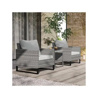 Outdoor Bistro Set Table and Chairs for Patio, Garden, Deck, and Balcony - Stylish Space-Saving Dining Furniture