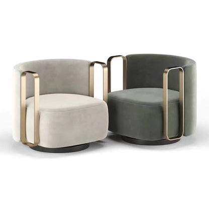 Light luxury fabric single sofa chair modern simple tiger chair