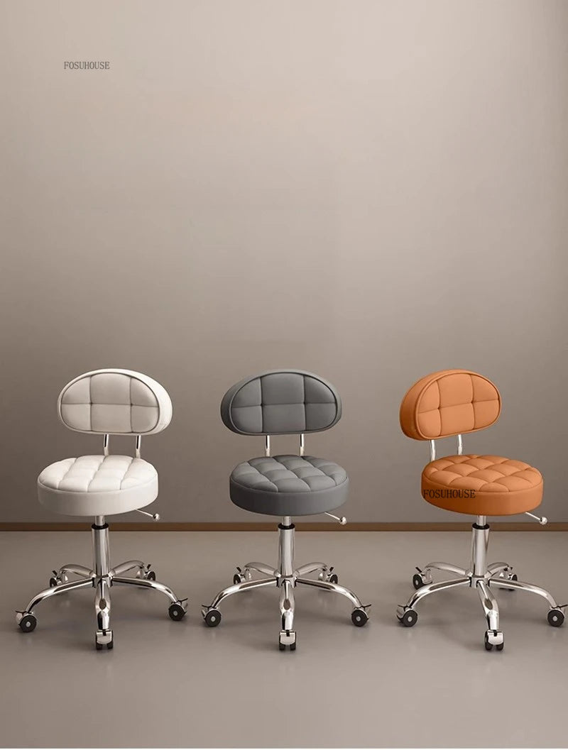 Backrest Pedicure Chair Barber Shop Pulley Hairdressing Chairs Lifting Manicure Stool Design Hair Salons Furniture Barber Chair