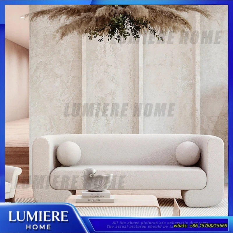 Scando Table Large Bent Wood Coffee Table Minimalist Modern Living Room Natural Wood Square Side Table for Sofa