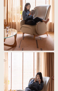 Sofa chair Nordic style home leisure chair lazy bedroom recliner simple atmosphere
