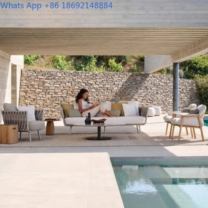 Outdoor Sofa Courtyard Outdoor Garden Terrace Balcony casual Sofa Rattan Woven Rattan Chair Furniture Combination