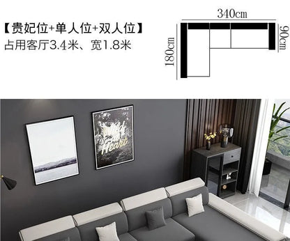 Nordic technology fabric sofa, concubine light luxury and simple