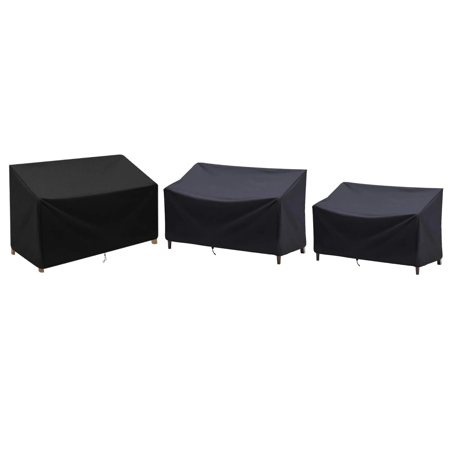 1pc Garden Bench Cover Waterproof Oxford Fabric Breathable Furniture Seat Protective Cover For 2/3/4-seater Benches Spare Parts