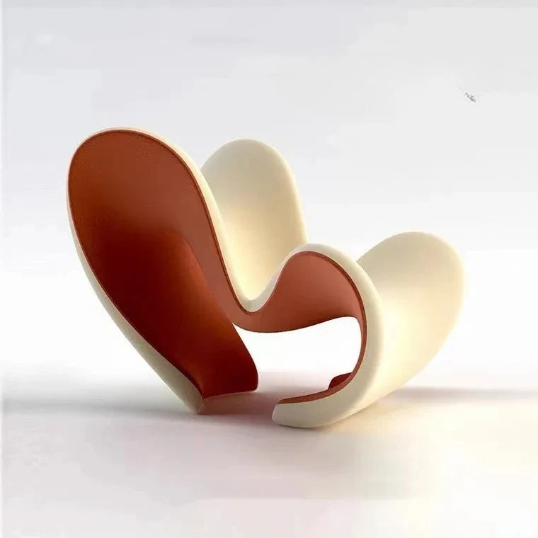 Nordic Creative FRP Special-shaped Love Shaping Leisure Chair Bow Chair Lazy Reclining Chair