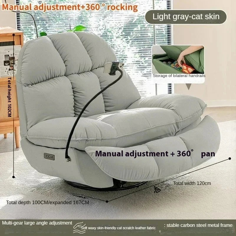 Lazy Sofa First-class Leisure Sofa Electric Intelligent Multifunctional Living Room Single Person Sofa Can Sleep and Lie Down