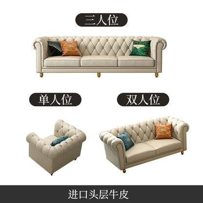 Nordic Modern Leather Sofas Luxury Sectional Single Loveseat Lounge Couch 3 Piece Designer Divano Soggiorno Furniture Home