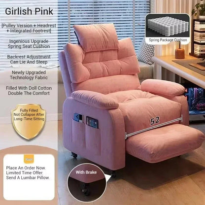 Luxurious Living Room Office Chairs Gaming Armchair Swivel Ergonomic Office Chair Relaxing Recliner Office Furniture Sillas LLOC