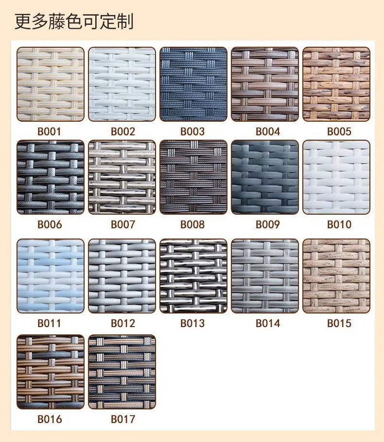 Outdoor rattan sofa combination courtyard terrace  waterproof sun protection outdoor garden rattan sofa furniture