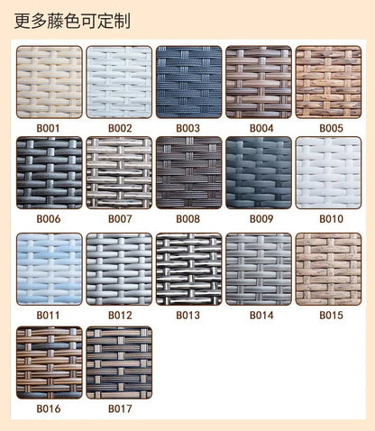 Outdoor rattan sofa combination courtyard terrace  waterproof sun protection outdoor garden rattan sofa furniture