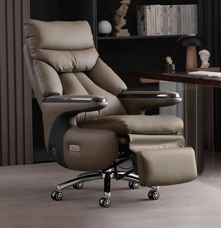 Smart Electric Executive Office Chair with Ventilation - Reclining Massage CEO Chair for Home Professional Use Furniture JT40