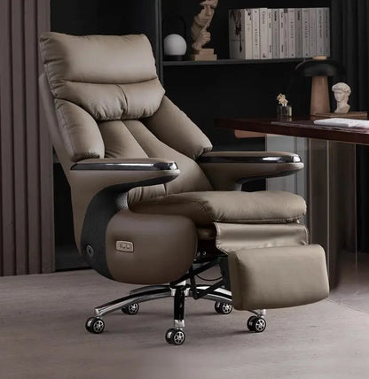Smart Electric Executive Office Chair with Ventilation - Reclining Massage CEO Chair for Home Professional Use Furniture JT40