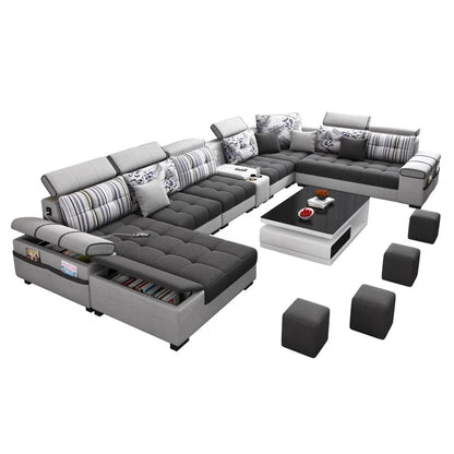 Sectional Living Room Sofas Lazy Lounge Designer Relax Sofa Multifunction Reclining Canape Salon De Luxe House Accessories