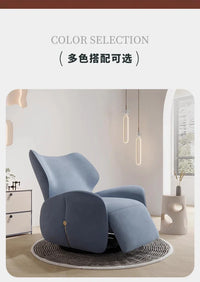 Single Sofa Chair Fabric Leisure Chair Living Room Modern Light Luxury Electric Function Sofa Recliner