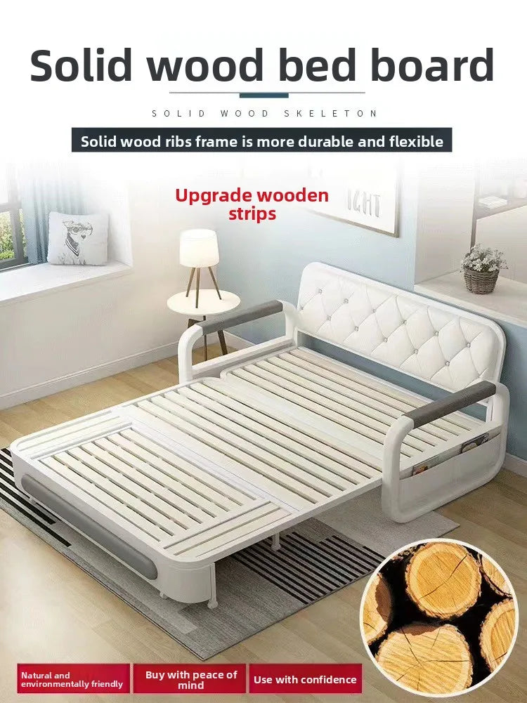 retractable small apartment living room, push pull single double sofa foldable