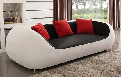 PatioLix Cute Luxury Nordic Sofa Set – Soft Lazy Loveseat & Modern Lounge Puffs