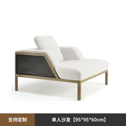 Outdoor rattan sofa, outdoor garden, courtyard, waterproof, sun protection, leisure terrace, furniture combination