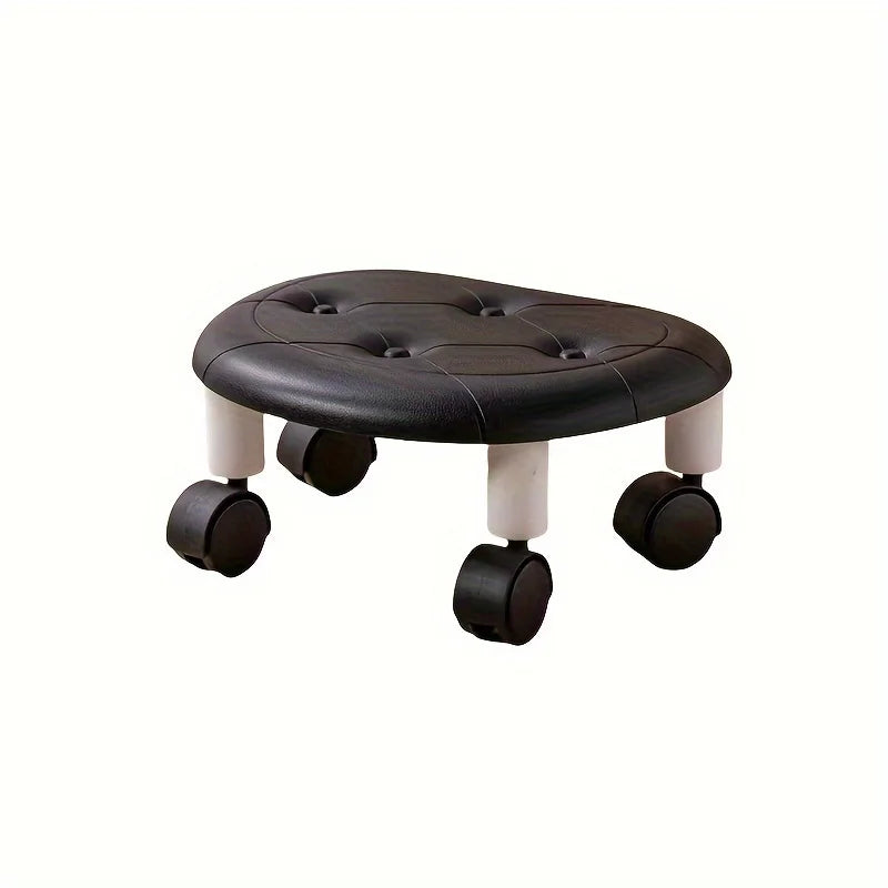 Mobile Plastic Leisure Chair with Silent Casters, Flexible Movement, Eco‑friendly and Durable Plastic Material