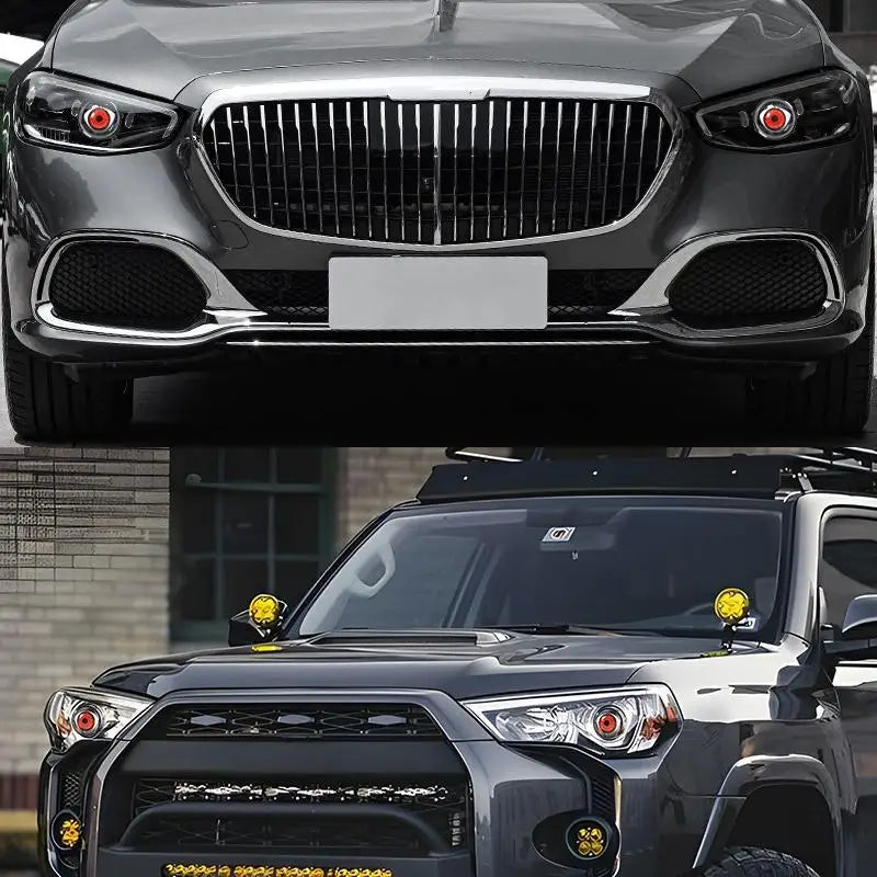 Car Devil Eye LED Headlight 6 Low Light Modes Control The Atmosphere In The Car Universal Motorcycle Lens Headlight