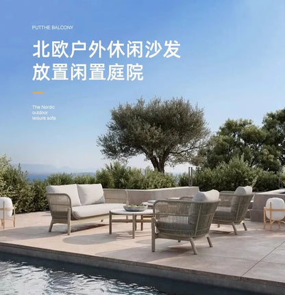 Nordic Minimalist Design Outdoor Sofas Office Modern Decoration Creative Garden Sofas Personality Accent Furniture Silla Lshysf