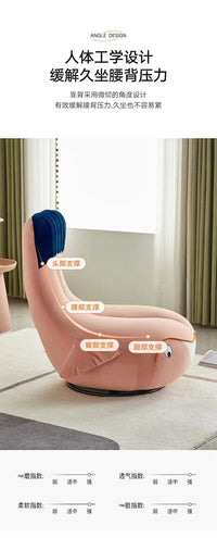 Whale Lazy Sofa Leisure Chair Flannel Rotatable Cute Shark Sofa Single Seat Chair