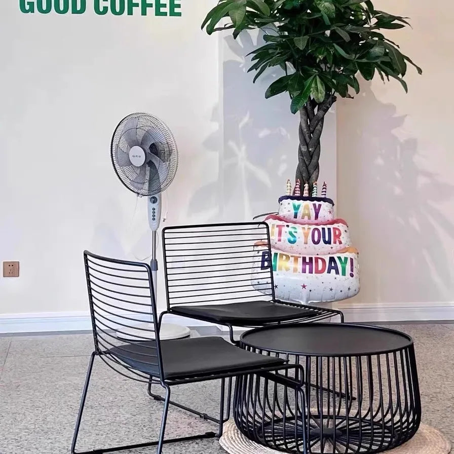 Nordic Courtyard Garden Chair Leisure Simple Combination Terrace Garden Chair Coffee Table Aluminum Furniture Садовый Стул MHHYY