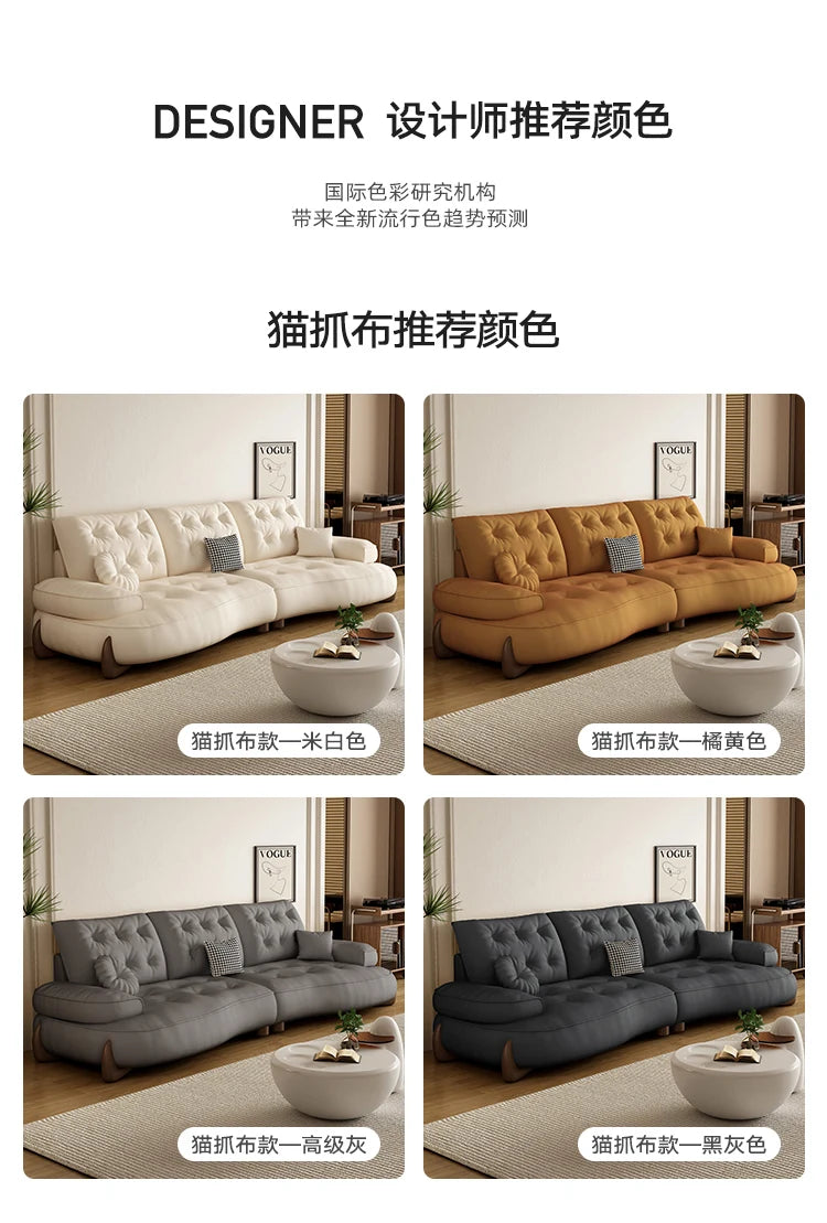 Postmodern Living Room Sofas Fabric Nordic Designer Modern Lounge Couch Lazy Replica Sleeper Princess Divano Salon Furniture