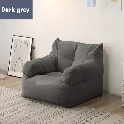 Small Double Bean Bag Sofa Double Seat Reclining Soft Comfortable Sofa Balcony Bedroom Washable Fabric Sofa