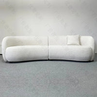 Living room modern simple cashew fabric leisure sofa