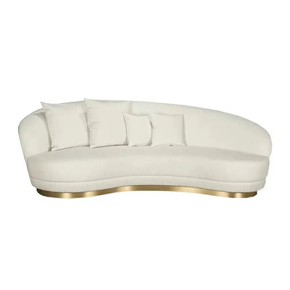 Simple clubhouse reception creative special-shaped light luxury beauty salon clothing store curved sofa
