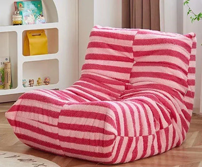 Lazy Floor Couch Caterpillar Sofa Chair Soft Living Room Sofa Recliner Bedroom Balcony Leisure Single Fireside Chair