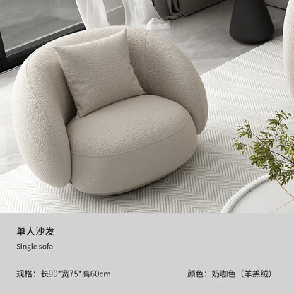 Modern Minimalist Living Room Sofa Berber Fleece Double lounge living room sofas elegant comfortable wohnzimmer sofas furnitures