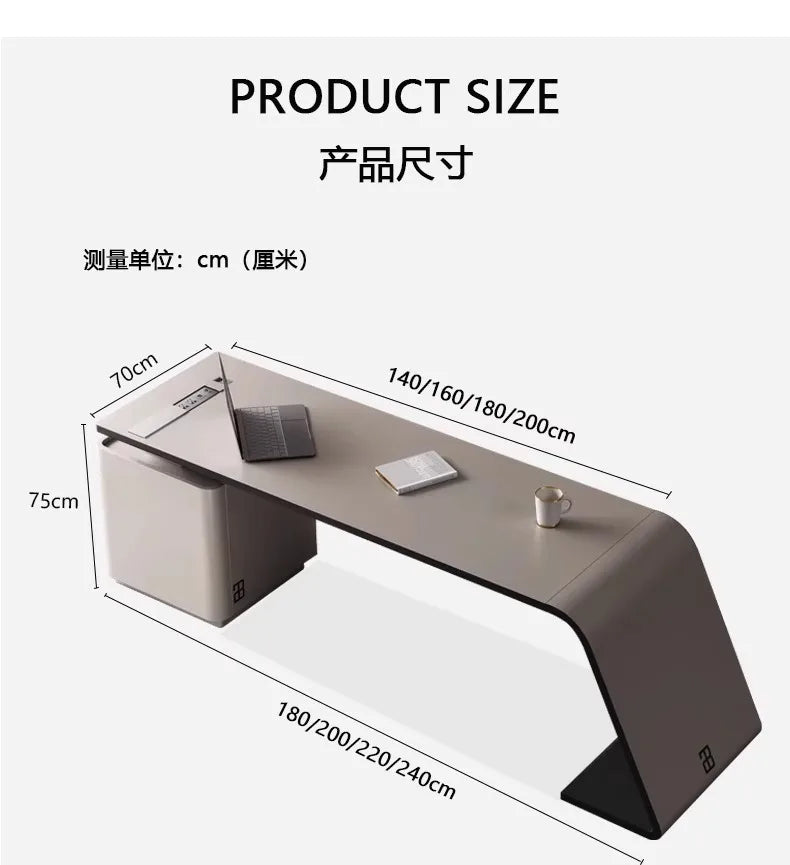 Luxury Paint Office Desk High-end Simple Modern Creative Boss Desk President Manager Mesas De Escritorio Office Furniture