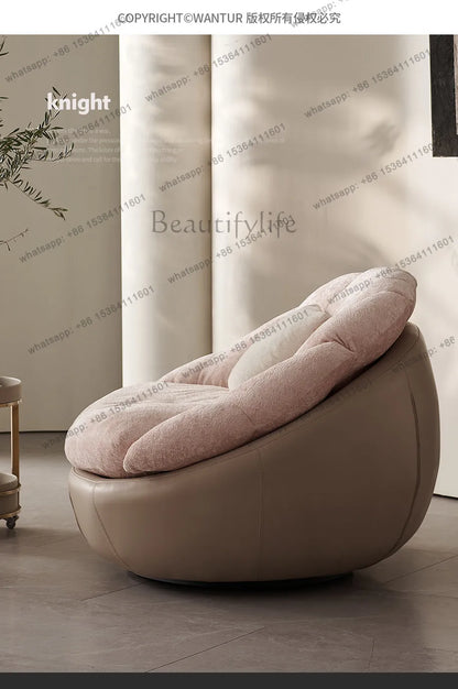 yj57 Sofa chair modern simple living room balcony household lazy leisure chair spot light luxury